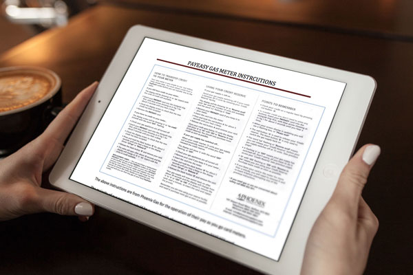 Gas PAYEASY Meter Instructions